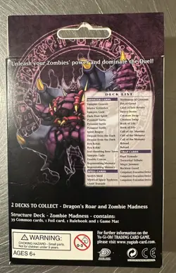 YUGIOH Zombie Madness 1st Edition Structure Deck Factory Sealed Minor Creases 53334399654 - Image 2