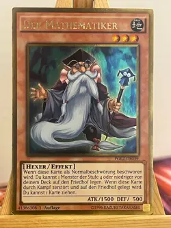 Der Mathematiker PGL2-DE039 Gold Rare Deutsch EX YUGIOH - Image 1