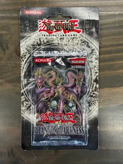 Yugioh PHANTOM DARKNESS 1ST EDITION BLISTER PACK FACTORY SEALED! - Image 1