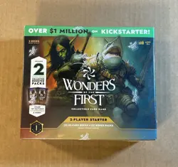 NEW SEALED Wonders of the First 2-Player Starter Set Kit With Bonus Packs CCG.. - Image 1