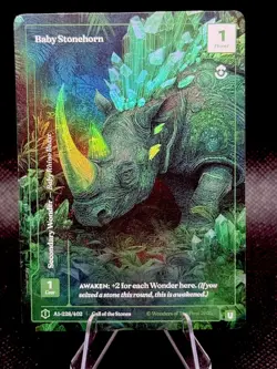 2026 Wonders of the First Baby Stonehorn Uncommon Alt Art Call of Stones - Image 1