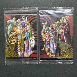 S6889 Baroque Works 9-21 Straw Hat Crew 9-22 One Piece Wafer Cards Luffy YJ13 - Image 1