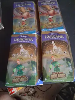 Disney Lorcana Trading Card Game starter deck Lot Of 4 - Image 1