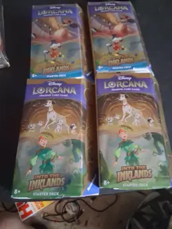 Disney Lorcana Trading Card Game starter deck Lot Of 4 - Image 2