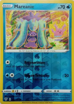 051/189 MAREANIE REVERSE HOLO DARKNESS ABLAZE POKEMON CARD - Image 1