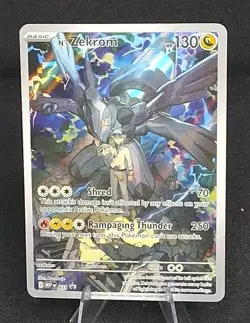 N's Zekrom full art holo dragon PROMO MEP English Pokemon card - Image 1