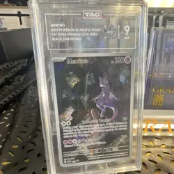 Mewtwo #052 SV Scarlet & Violet Promo Cards Holo Black Star EN TAG mint 9 - Image 1