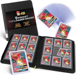 Zippered Toploader Album for 252 Trading Cards - Suede Lined & Durable - Image 3