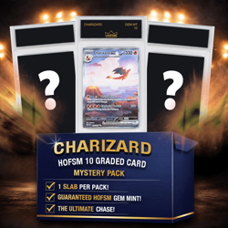 Charizard Gem Mint PKM Card Mystery Pack - HOFSM 10 Graded - Image 1