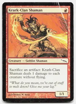 Krark-Clan Shaman 98 Common Mirrodin Magic: The Gathering Damaged - Image 1
