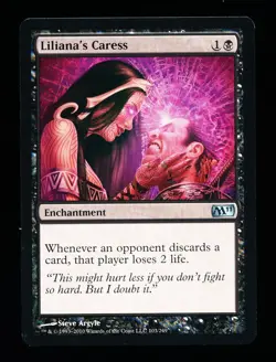 * * 1x Liliana's Caress x1 * * M11 MTG NM Near Mint or Close - Image 1