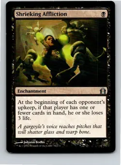 Magic the Gathering Shrieking Affliction Return to Ravnica MTG Free Shipping! - Image 1