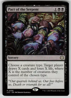 Pact of the Serpent Rare Commander: The Lost Caverns of Ixalan 206 MTG Near Mint - Image 1