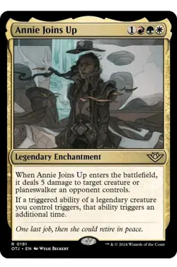 1x MTG Annie Joins Up - OTJ Rare! NM Mint! - Image 1