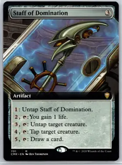 Staff of Domination (Extended Art) R Commander Legends 701 NM - Image 1