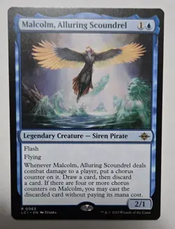 Malcolm, Alluring Scoundrel The Lost Caverns of Ixalan Regular - Image 1