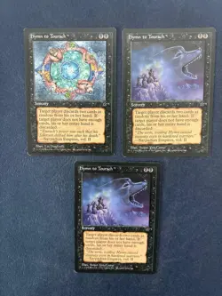 MTG 3X FALLEN EMPIRES HYMN TO TOURACH MAGIC THE GATHERING COMMON BLACK SORCERY - Image 3
