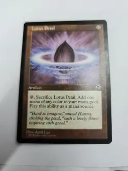 Lotus Petal - Tempest - MtG - MP / LP - Image 1