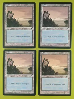 Swamp (Vertical Log) x4 Tempest 4x Playset Magic the Gathering MTG - Image 1
