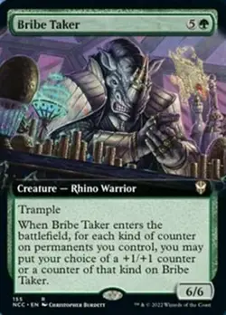 Bribe Taker x1 1x Extended Art Commander New Capenna NM MTG - Image 1