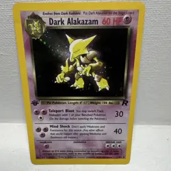 Wizards of the Coast Pokemon TCG Dark Alakazam 1/82 Team Rocket 1st Holo 60 HP - Image 1