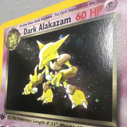 Wizards of the Coast Pokemon TCG Dark Alakazam 1/82 Team Rocket 1st Holo 60 HP - Image 3