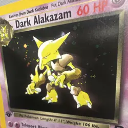 Wizards of the Coast Pokemon TCG Dark Alakazam 1/82 Team Rocket 1st Holo 60 HP - Image 4