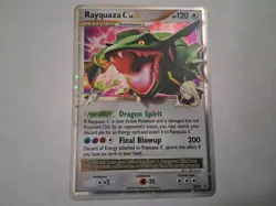 EX Pokemon Rayquaza Holo Card DP47 Black Star Promo LP - Image 1