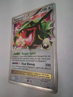 EX Pokemon Rayquaza Holo Card DP47 Black Star Promo LP - Image 2