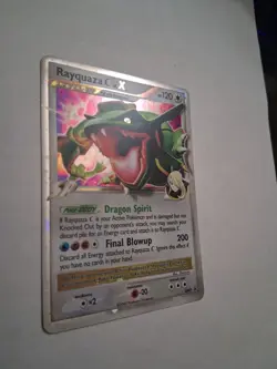 EX Pokemon Rayquaza Holo Card DP47 Black Star Promo LP - Image 3