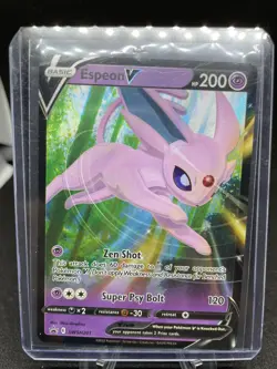 Pokemon TCG Espeon V SWSH Black Star Promos SWSH201 Holo Promo - Image 1