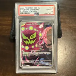 2026 POKEMON ASC EN-ASCENDED HEROES ILLUSTRATION RARE CYNTHIA'S SPIRITOMB PSA 10 - Image 1