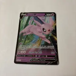2021 Near Mint Pokemon Espeon V SWSH201 Eevee Evolutions Tin Promo - Image 1