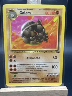 Golem 36/62 Fossil Set - Uncommon Pokemon Card - Image 1