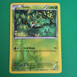 Pokemon TCG Snivy 6/113 Legendary Treasures Reverse Holo Common Eng 60 HP - Image 1