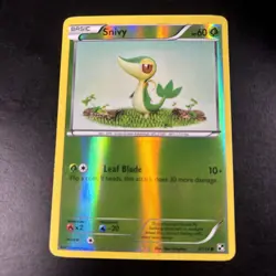 Snivy 2/114 Common Black & White Pokemon Reverse Holo Lightly Played - Image 1