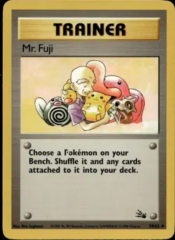 Mr. Fuji 58/62 Fossil Regular Trainer Pokemon TCG - Image 1