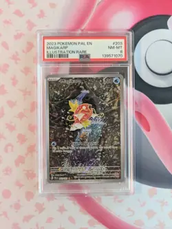 2023 POKEMON PAL EN-PALDEA EVOLVED ILLUSTRATION RARE #203 MAGIKARP PSA 8 - Image 1
