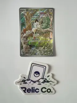 Pokemon TCG Meowth 106/094 Me02: Phantasmal Flames Illus Rare Holo - Image 1