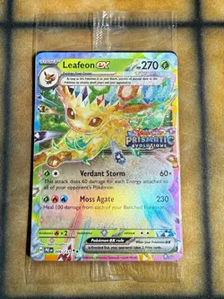 Pokemon Leafeon EX 006/131 Prismatic Evolutions Stamp Promo Sealed - Image 1