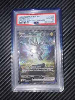 2025 POKEMON BLK EN-BLACK BOLT SPECIAL ILLUSTRATION RARE #166 ZEKROM EX PSA 10 - Image 1