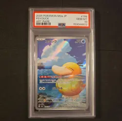 2025 POKEMON JAPANESE M2A-MEGA DREAM EX ART RARE #199 PSYDUCK PSA 10 - Image 1