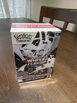 Pokemon TCG Scarlet & Violet White Flare 6 Booster Packs Box Factory Sealed New - Image 1