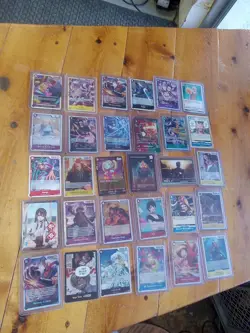 One Piece CCG cards lot of 33 Nami Mansherry Nefeltari Vivi Lot Estate Unknown - Image 1