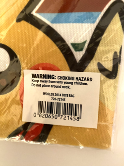 Pokemon PIKACHU 2014 World Championship Washington DC Drawstring Tote Bag SEALED - Image 3