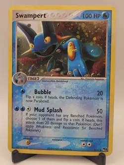 Swampert 5/17 - Rare Holo - Pop Series 1 - Damaged - Image 1