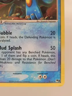 Swampert 5/17 - Rare Holo - Pop Series 1 - Damaged - Image 4