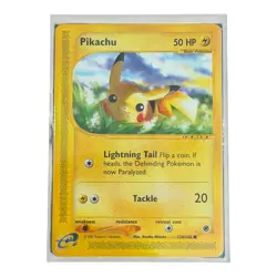Pokemon Pikachu 124/165 Expedition Base Set Non-Holo Rare e-Reader - Image 1