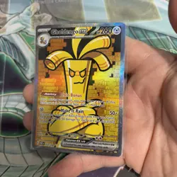 Pokemon Paradox Rift Gholdengo ex 252/182 Special Illustration Rare SIR NM - Image 2