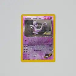 Carta Pokemon Rocket's Mewtwo Holo Reverse Promo Winner Best Near/Mint Eng - Image 1